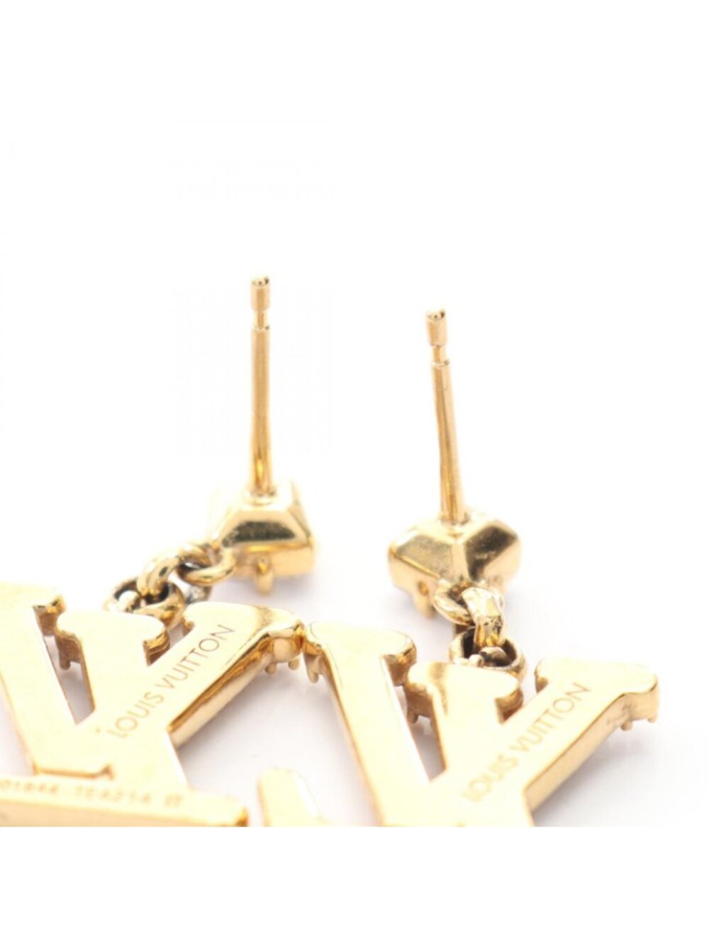 ★SOLD★ Louis Vuitton Earrings LV - Picture 5 of 6